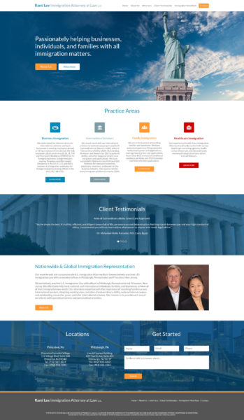 Immigration Lawyer Web Design