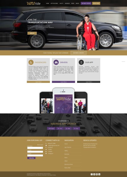 ride share service web design