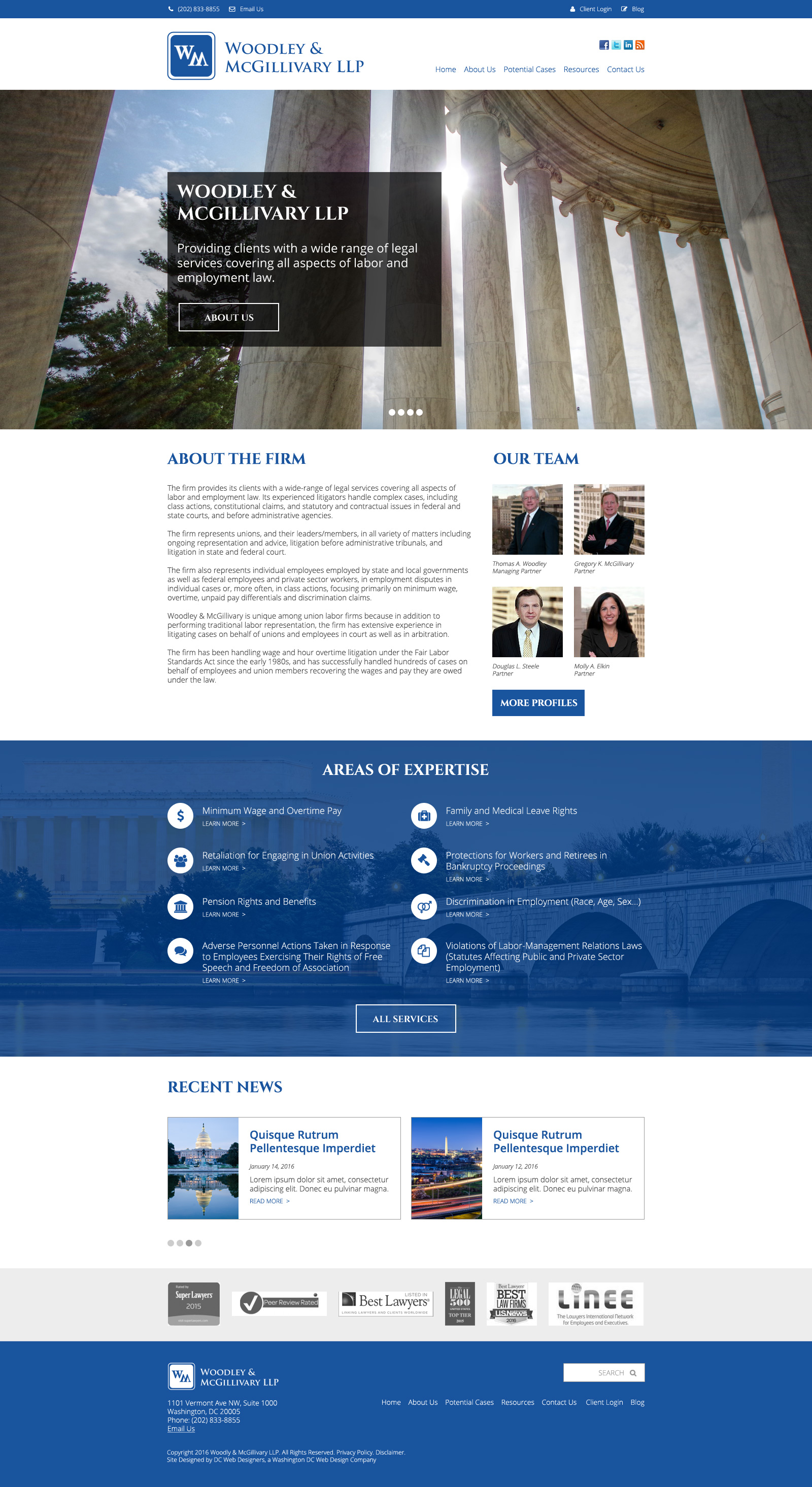 Web Design: Lawyer/Law Firm Website » Danielle Hobeika: Web Design, Graphic Design, and Photography