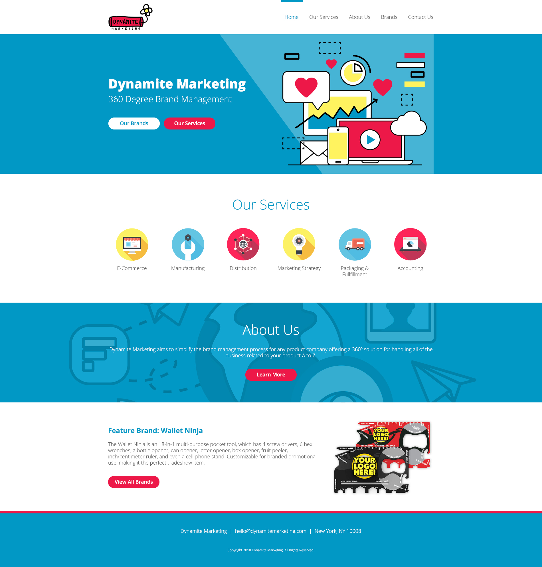 Dynamite Marketing Website Design