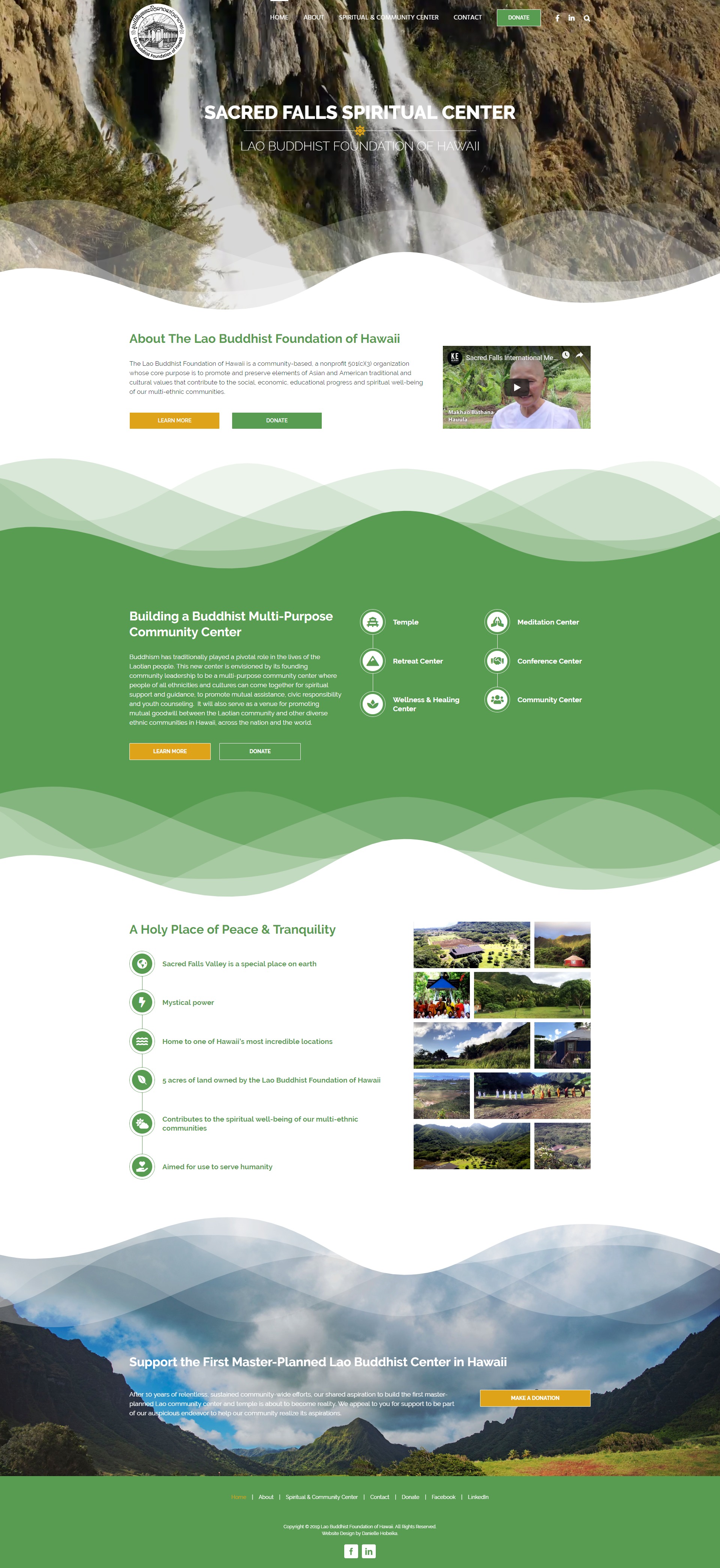 Web Design: Hawaii Spiritual Center