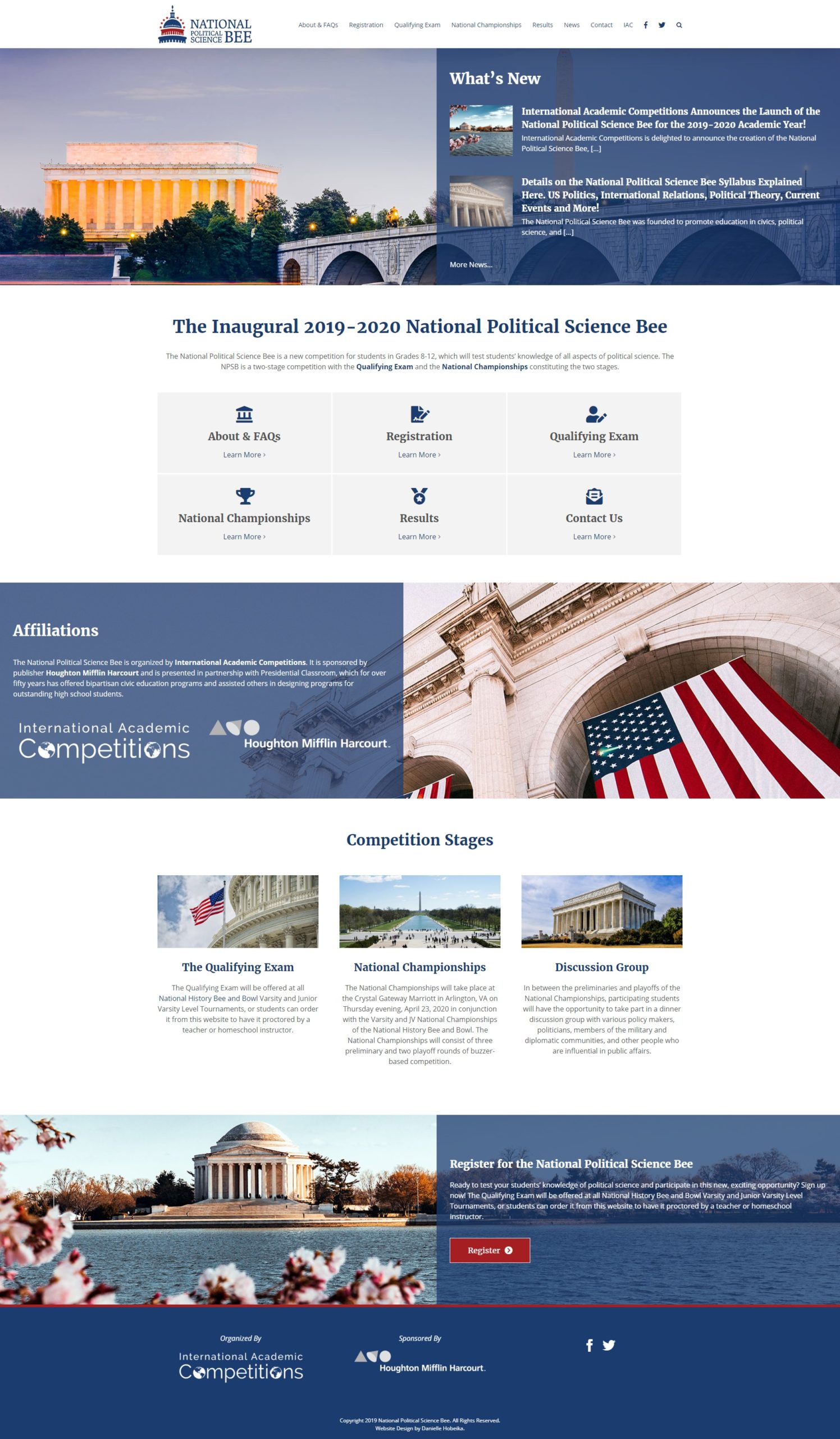 National Political Science Bee Website Design