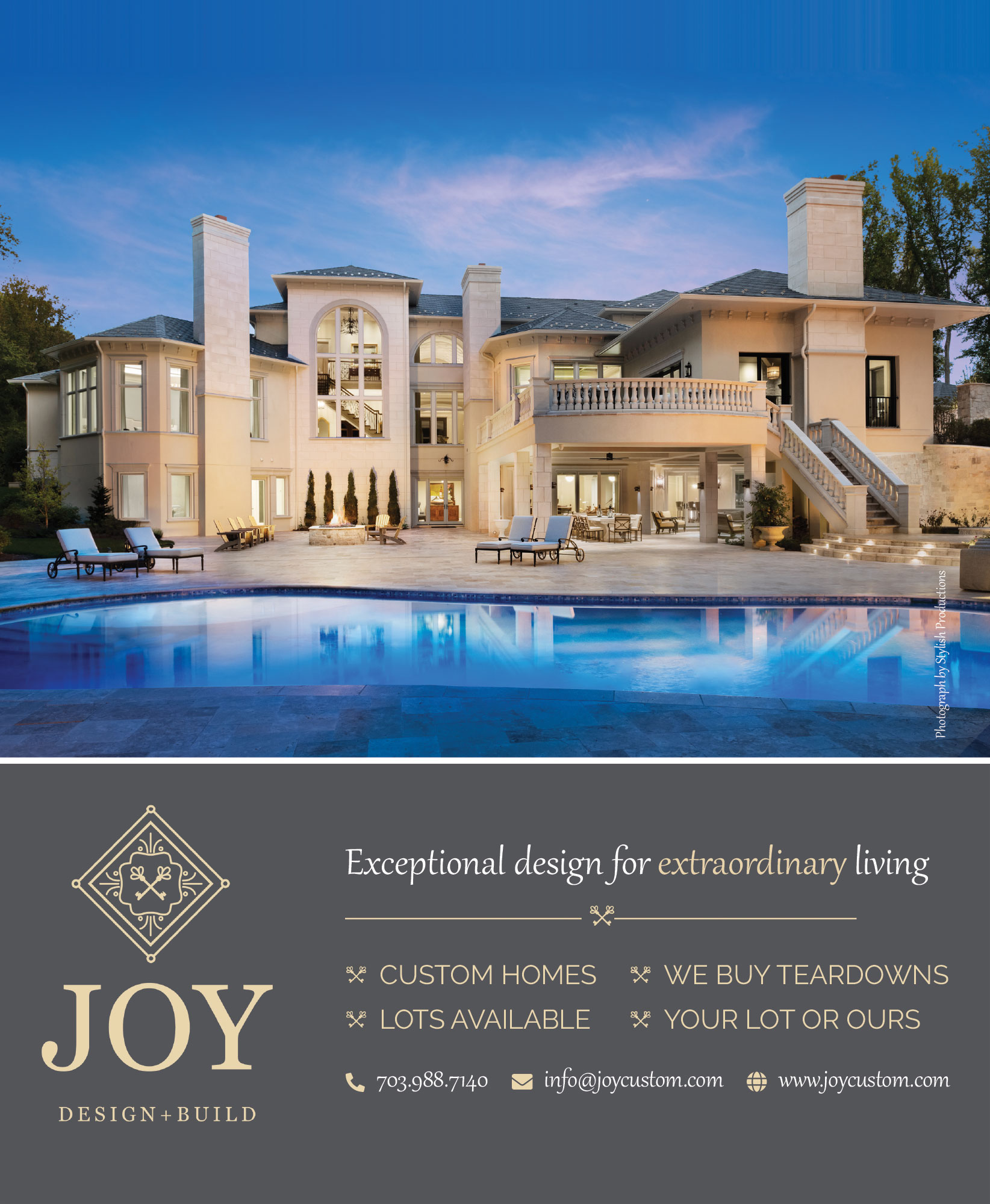 Luxury Custom Home Builder Ad Design