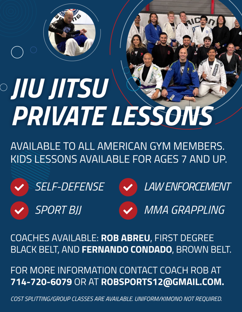 American Gym BJJ Flyer Design