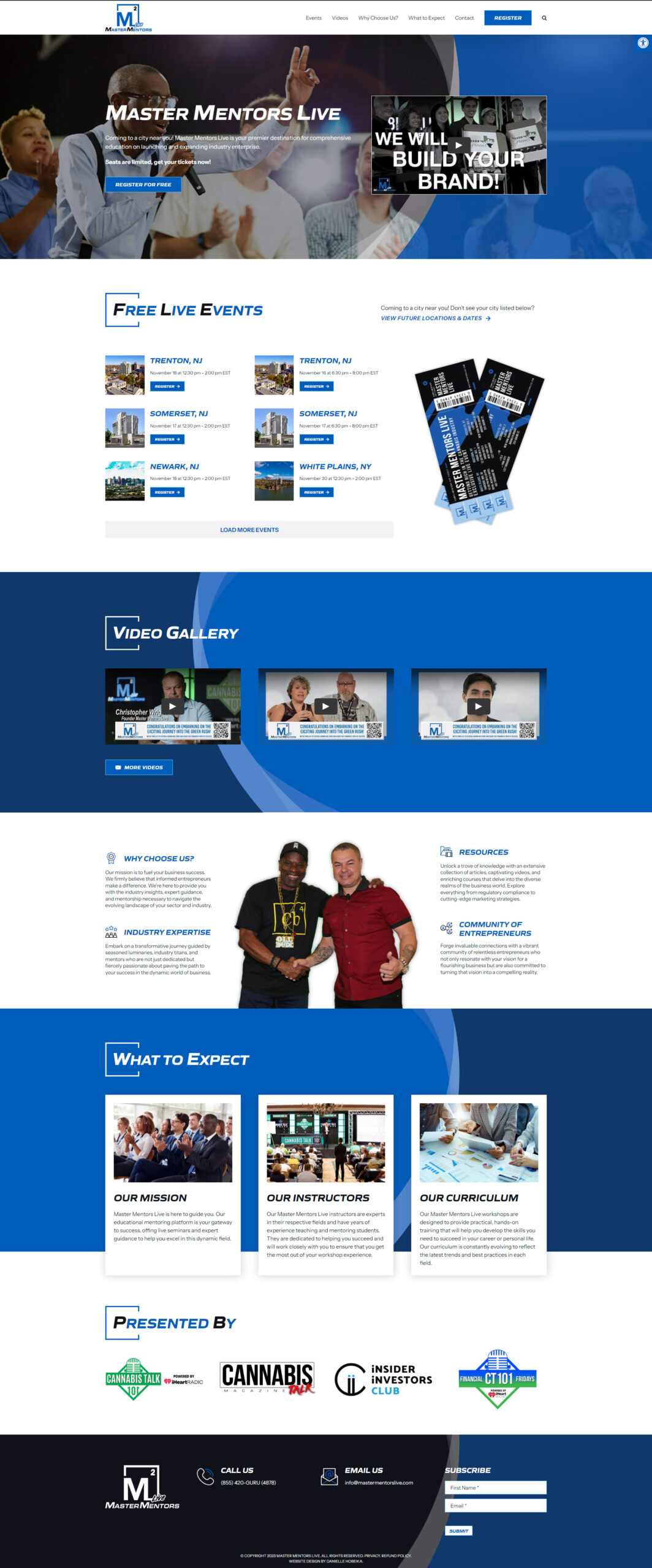 Master mentors Live Website Design